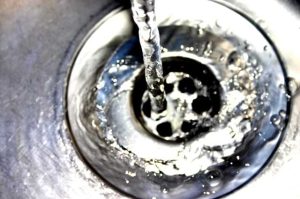 Sink down the drain with boiled water
