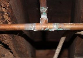 green corrosion on copper pipes